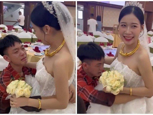 Bạn trẻ - Cuộc sống - Chị gái đi lấy chồng, em trai khóc hết nước mắt gây bão mạng