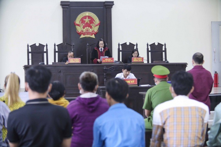 Phiên tòa xét xử Nguyễn Hoàng Ngọc về tội giết người. Ảnh: HUỲNH DU