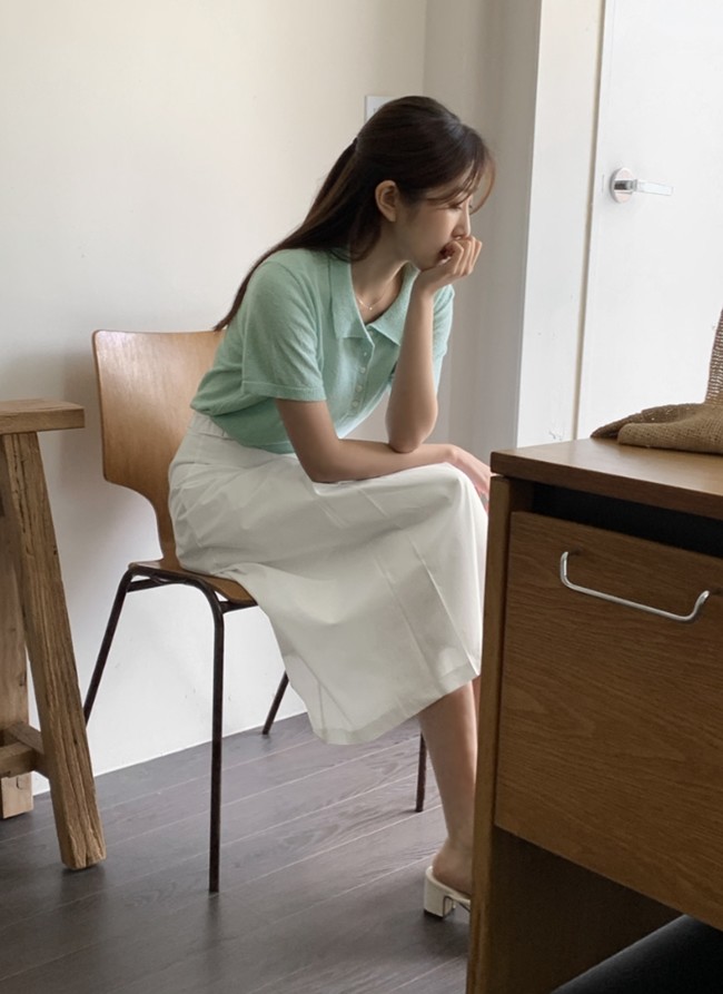 10 set đồ công sở không điểm trừ với chân váy trắng - 9