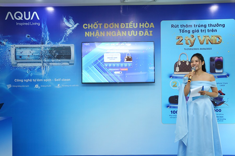 Aqua Việt Nam trao thưởng hơn 2 tỉ đồng cho khách hàng mua máy điều hoà - 1