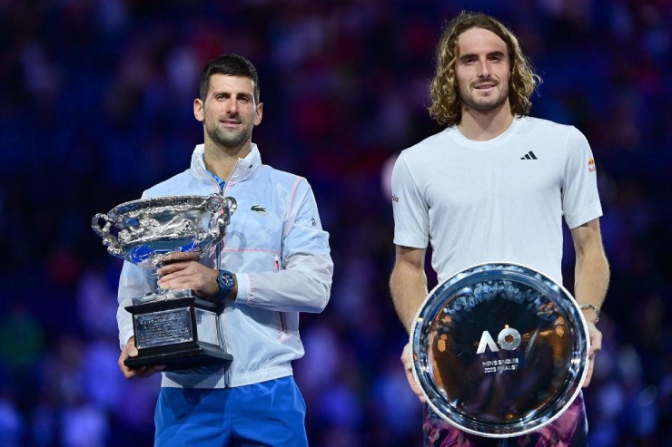 Tsitsipas thua Djokovic ở chung kết Australian Open 2023