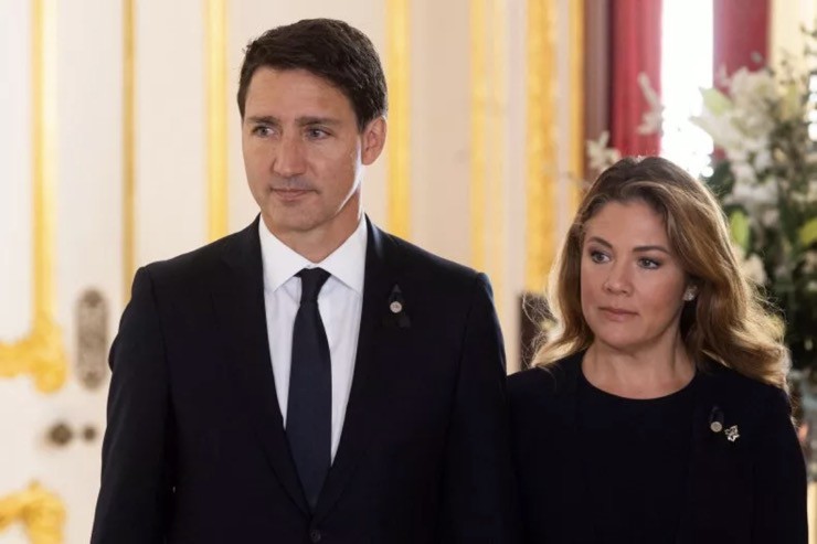 Thủ tướng Canada Justin Trudeau và vợ trong bức ảnh chụp vào năm 2022.