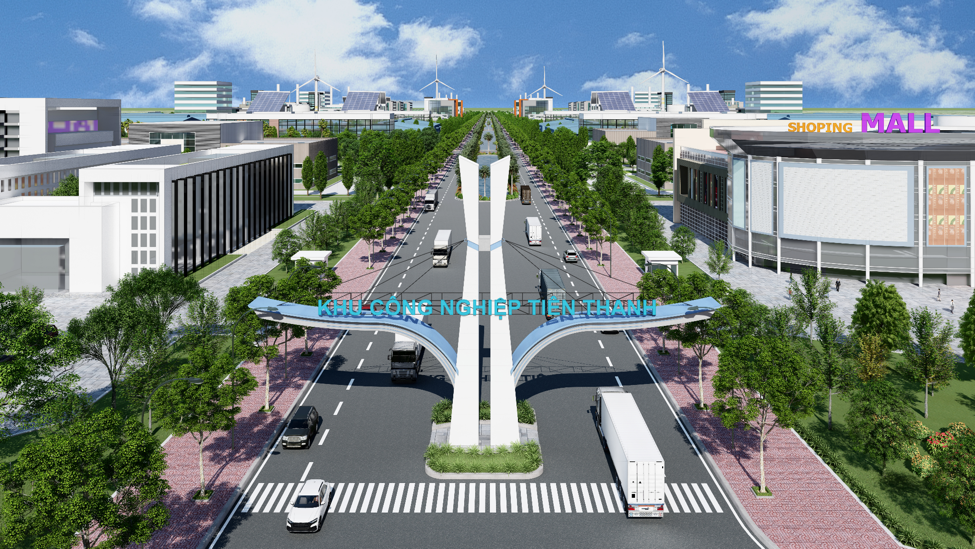 Ảnh phối cảnh khu công nghiệp Tiên Thanh có dấu ấn của Việt Phát Group