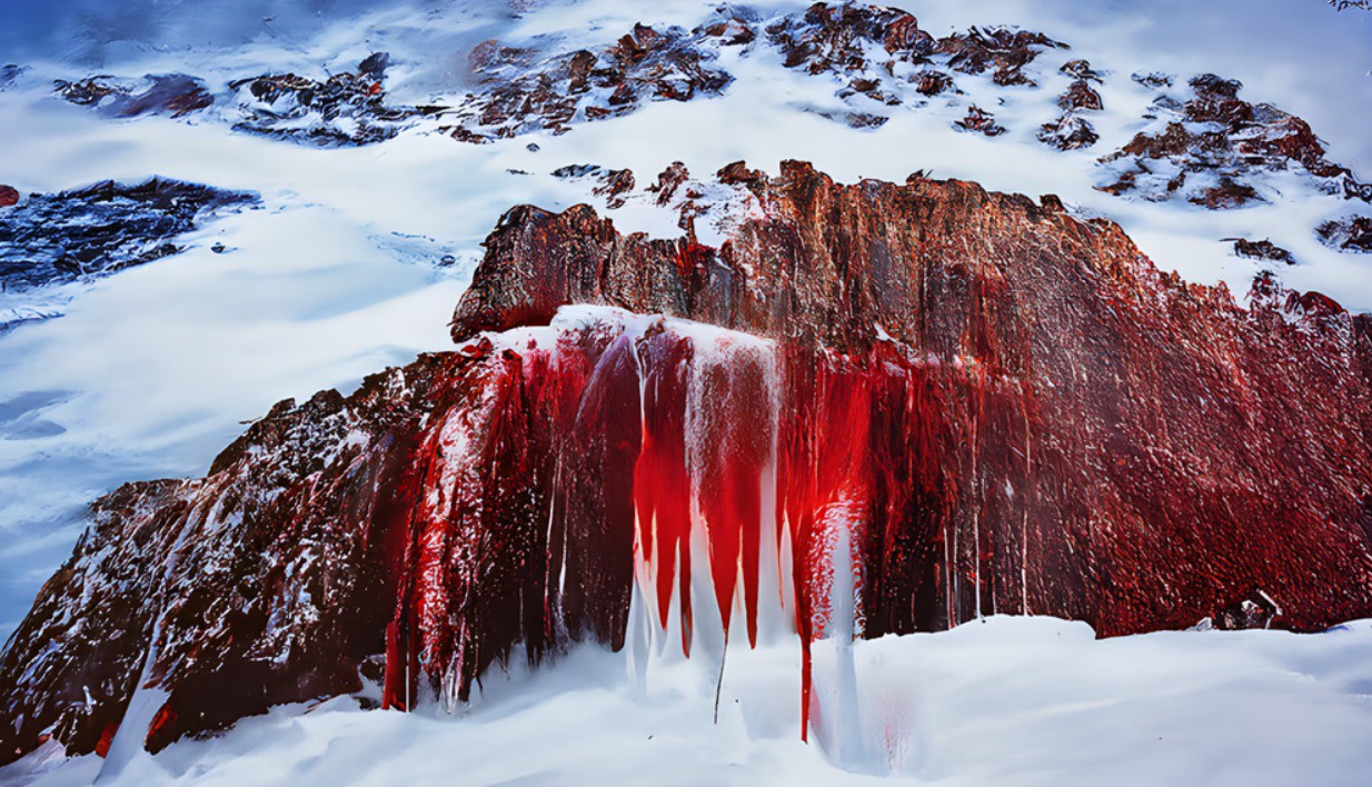 Bí ẩn dòng nước có màu đỏ rực như máu ở Nam Cực - 6