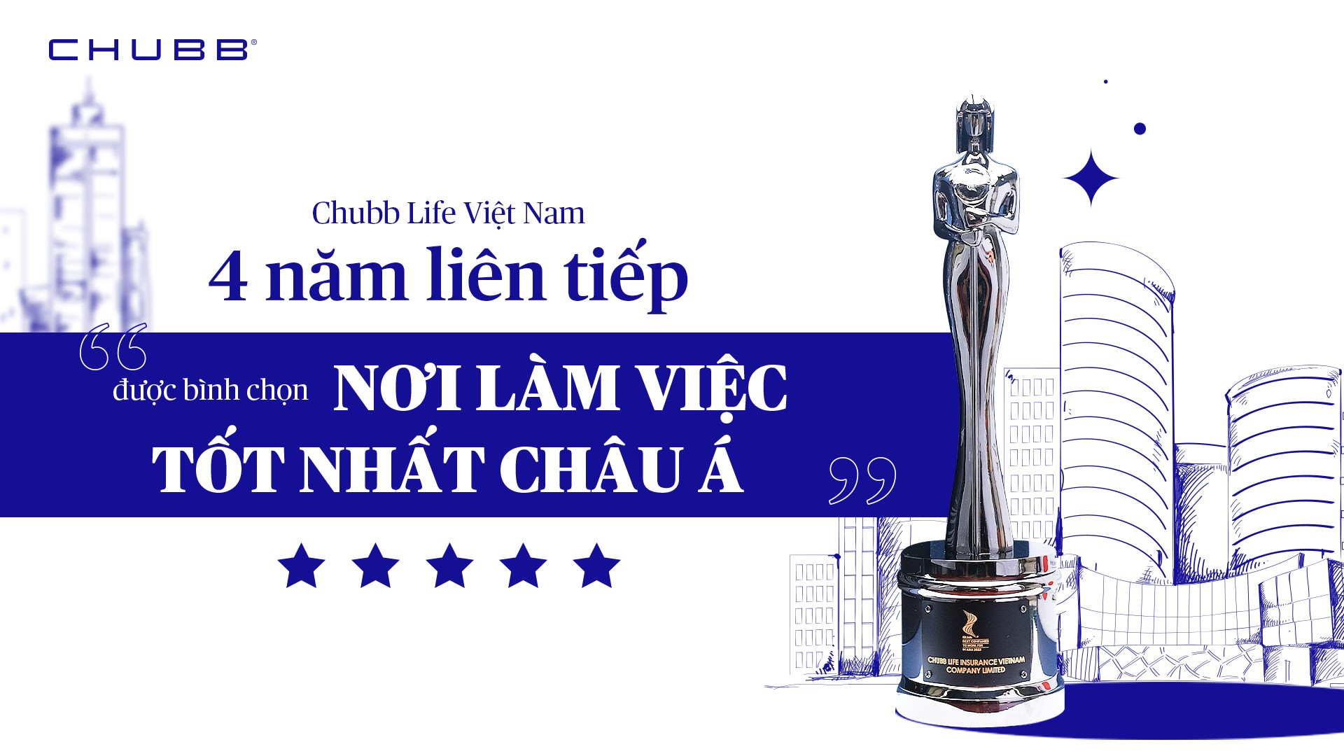 Chubb Life Việt Nam lần thứ 4 ghi danh ‘bảng vàng’ Nơi làm việc tốt nhất châu Á - 1