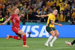 Bóng đá - Video bóng đá ĐT nữ Australia - Đan Mạch: Dính "bẫy" phản công, 2 khoảnh khắc bùng nổ (World Cup)