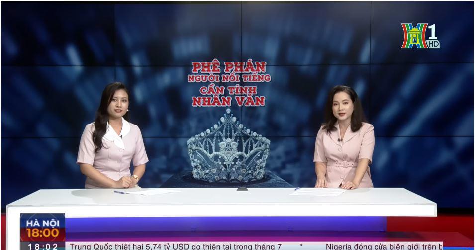 Bản tin Đài truyền hình HN nhắc tới các hội nhóm anti-fan hoa hậu - 1