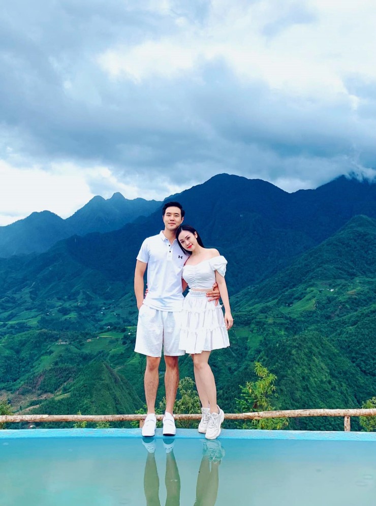 Đức Hiếu và bà xã Thùy Linh 