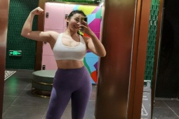 Làm đẹp - Nữ MC thể thao cao 1m8, quần quật tập luyện để có body như "Kim Kardashian Trung Quốc"