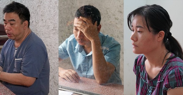 Đối tượng Bùi Tú Cao, Phạm Trọng Toản và Trần Thị Huê.