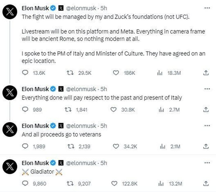 Elon Musk tiết lộ thêm chi tiết đáng chú ý về trận đấu với Zuckerberg - 2