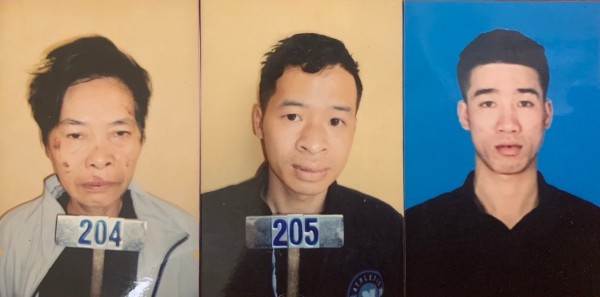 Các đối tượng từ trái qua: Nguyễn Thị Hải, Đinh Văn Thắng, Phan Văn Ban.