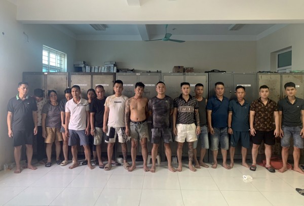 Các đối tượng bị bắt giữ.