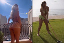 Mỹ nhân diện bikini chơi golf, người đẹp bóng chuyền đăng ảnh váy lưới ngắn