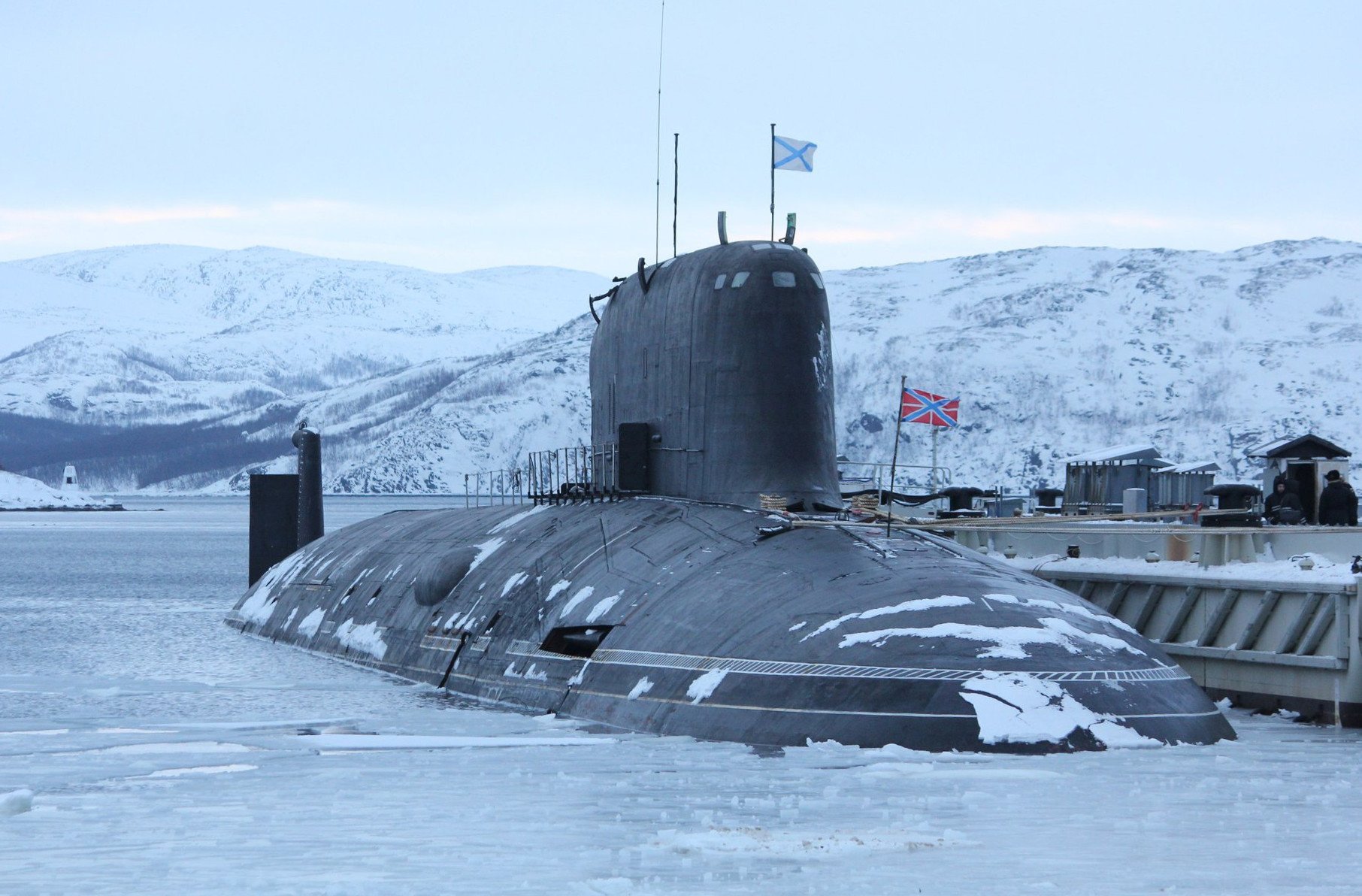 Tàu ngầm hạt nhân lớp Yasen của Nga (ảnh: TASS)