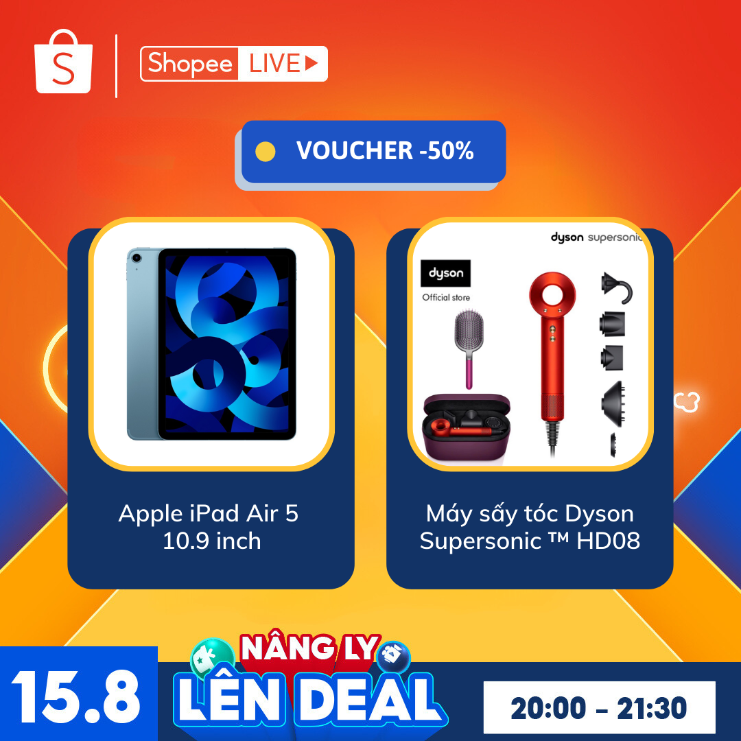 Tại sao phải “đi săn” đồ Apple và Dyson vất vả khi tất cả những gì bạn cần làm là ngồi nhà xem livestream Review Idol, lấy mã voucher giảm 50% và chốt hạ hot deal với giá cực sốc?