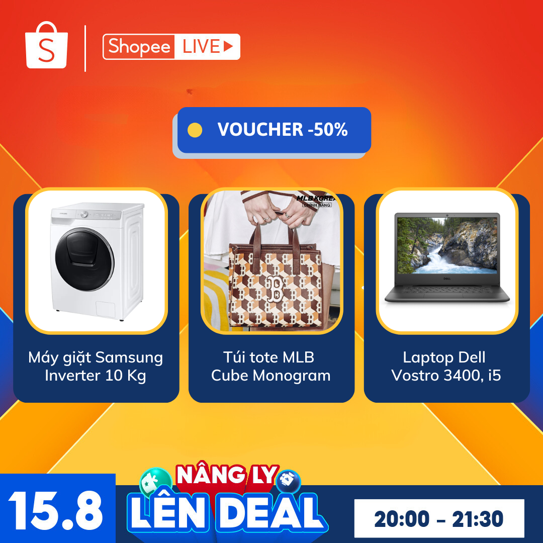 Các chị em nội trợ, tín đồ hi-tech và những người mê thời trang cũng được chào đón nồng nhiệt tại Shopee Live 20H tối nay với loạt ưu đãi độc quyền “có 1 không 2” từ Samsung, Dell và MLB