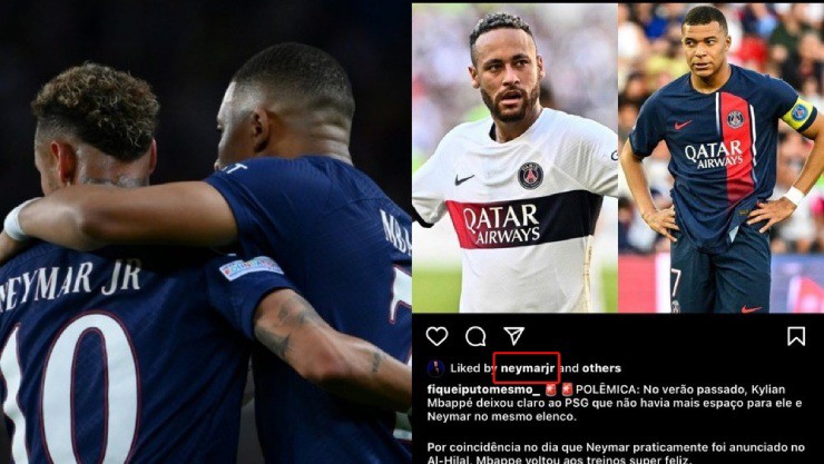 Neymar "thả tim" bài viết bóc mẽ Mbappe