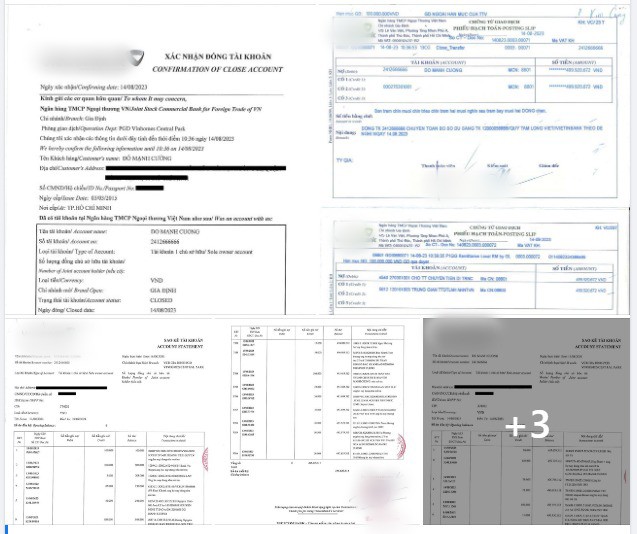 NTK (Nhà thiết kế) Đỗ Mạnh Cường tung giấy tờ sao kê trên trang Facebook cá nhân 