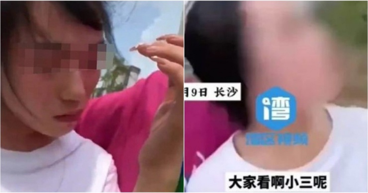 Đoạn video lan truyền trên mạng xã hội quay lại cảnh cô gái trẻ bị một phụ nữ khác túm tóc, trói tay. Ảnh:&nbsp;CTWant.