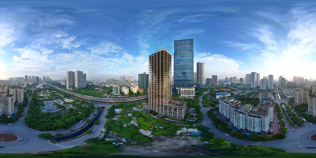 Hình ảnh 360 độ tòa tháp của Vicem tại Lô 10E6 Khu đô thị mới Cầu Giấy, TP Hà Nội.
