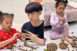 Clip hài hước - Con gái "lầy lội" luôn đem lại những bất ngờ cho bố