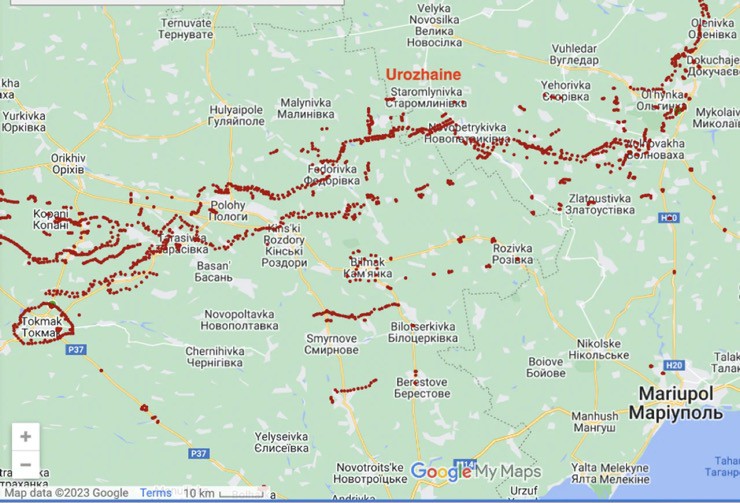 Tuyên bố kiểm soát hoàn toàn làng Urozhaine, Ukraine còn cách phòng tuyến Nga bao xa? - 3