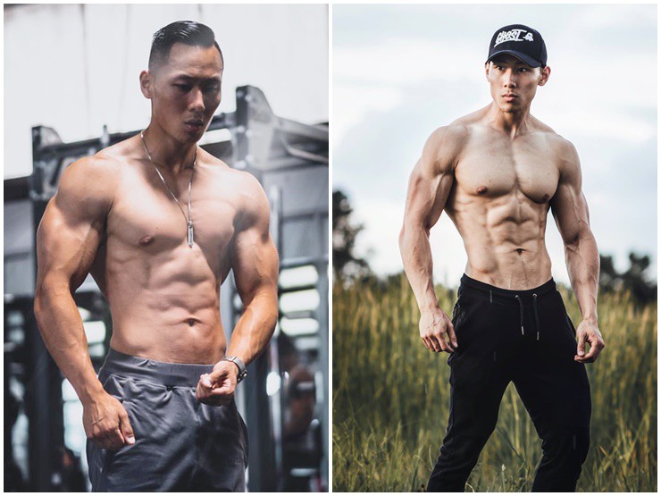 Daniel Hoang có body đẹp hoàn hảo.
