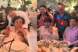Đời sống Showbiz - Vợ cũ 69 tuổi gây chú ý khi thân mật với Đàm Vĩnh Hưng trong buổi tiệc gia đình