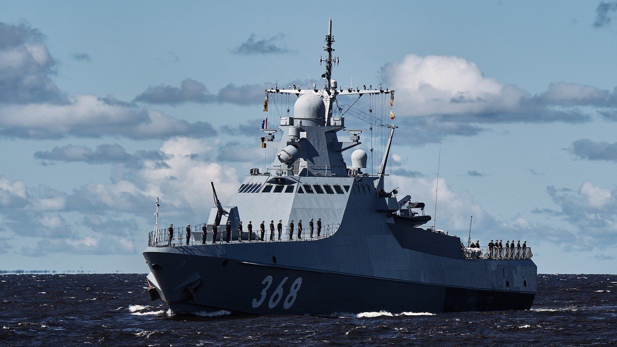 Tàu chiến của hải quân Nga.