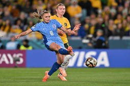 Video bóng đá ĐT nữ Australia - Anh: Đại tiệc 4 bàn, vé chung kết lịch sử (World Cup)