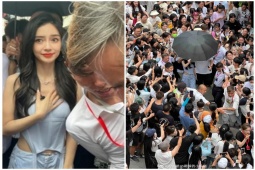 Đời sống Showbiz - "Biển người" náo loạn đường phố, vây kín sao nữ tạo nên cảnh tượng hiếm có