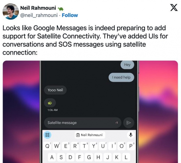 Tính năng gửi tin nhắn SOS khẩn cấp qua vệ tinh sắp có trên Android - 1