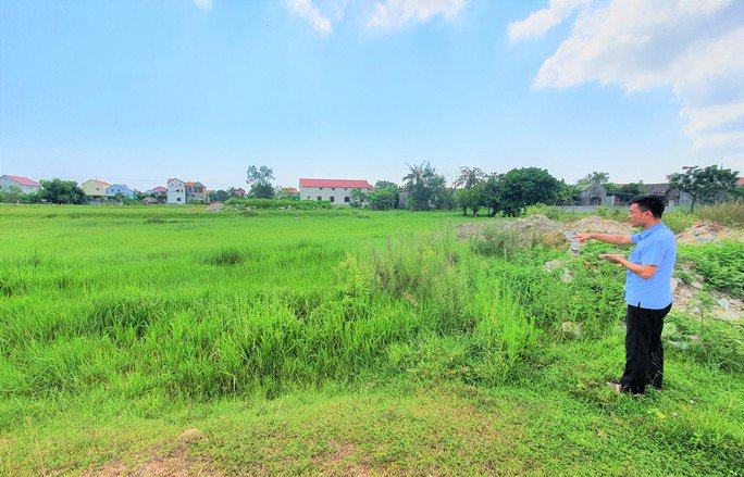 Ví trí thửa đất mà hộ bà Nguyễn Thị Hương đã đặt cọc tiền để mua không qua đấu giá