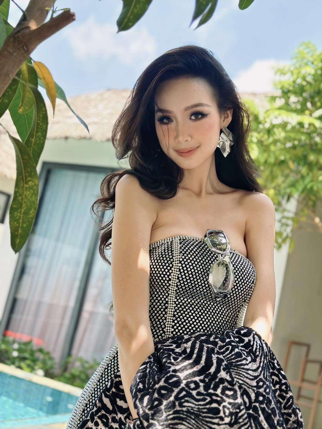 Hoa hậu Bảo Ngọc mặc yếm tại sự kiện - 1