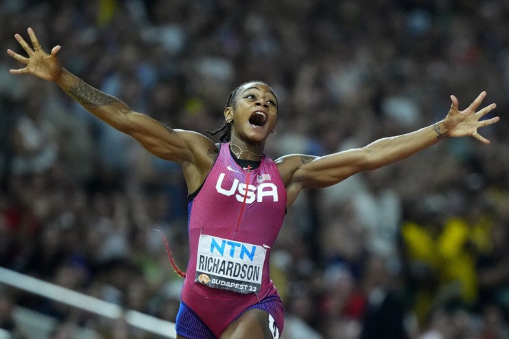 Richardson lần đầu giành HCV 100m nữ thế giới