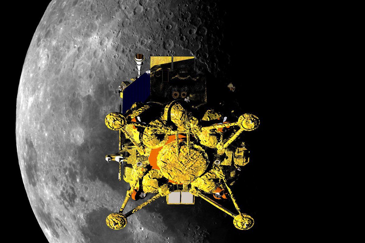 Tàu Luna-25 không thành công khi hạ cánh xuống Mặt trăng (ảnh: CNN)