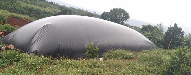 Thi công lót bạt HDPE cho hầm biogas