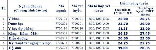 Toàn cảnh điểm chuẩn các trường khối Y Dược năm nay: Ngành nào dẫn đầu? - 2