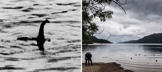 Bức ảnh mang tính biểu tượng về quái vật hồ Loch Ness. Ảnh: AFP.