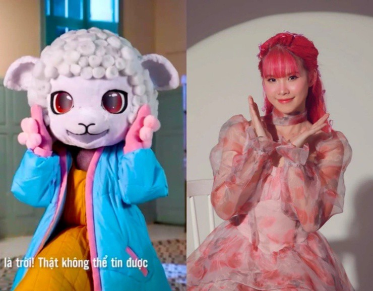 Nhiều người đoán Khởi My tham gia "Ca sĩ mặt nạ" với mascot Cừu Bông&nbsp;