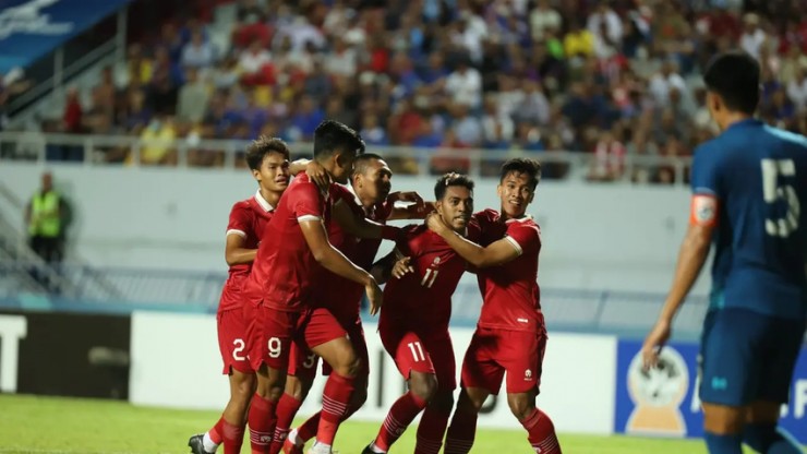 U-23 Indonesia đã vượt qua chủ nhà Thái Lan ở bán kết giải U-23 Đông Nam Á. Ảnh: AT.