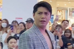 "Bạn trai Mai Phương Thúy" có ghi điểm với trào lưu mặc vest hở ngực?
