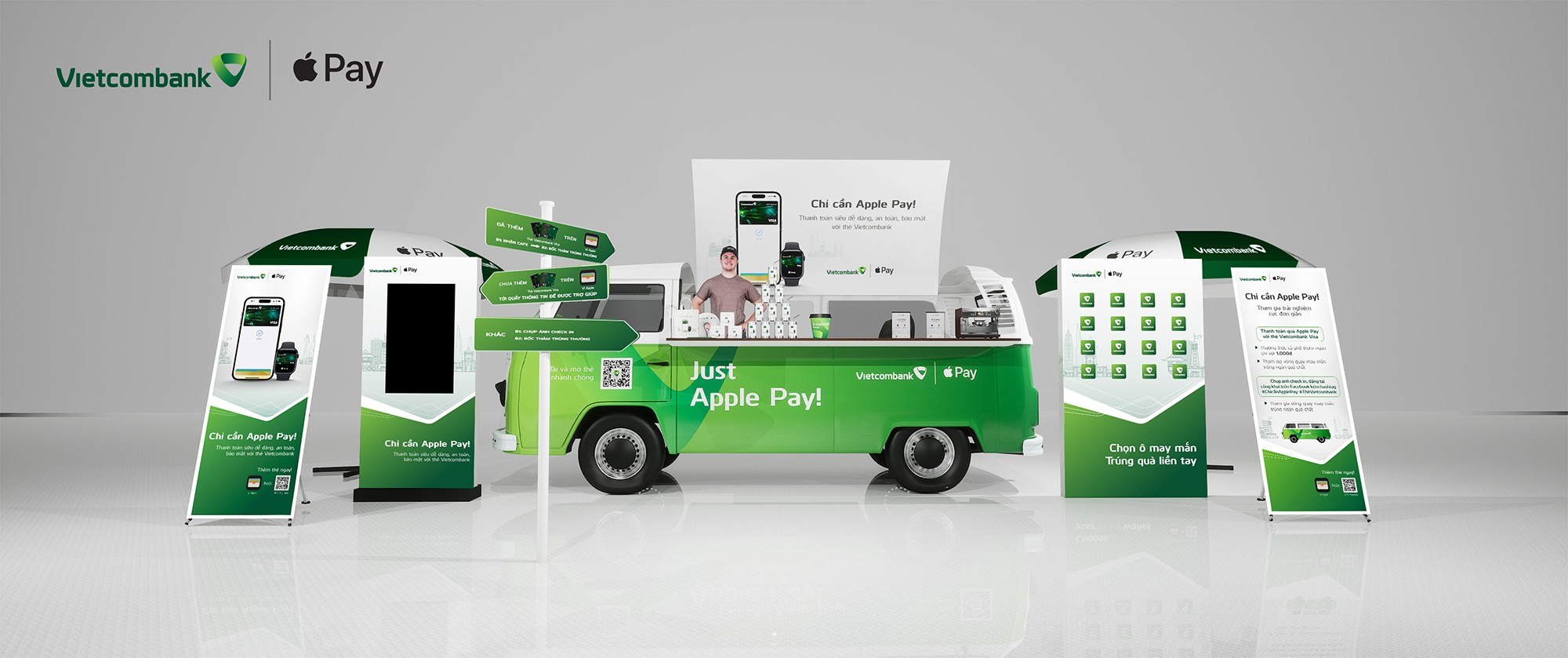Chuyến xe cafe “Chỉ cần Apple Pay!” do Vietcombank tổ chức