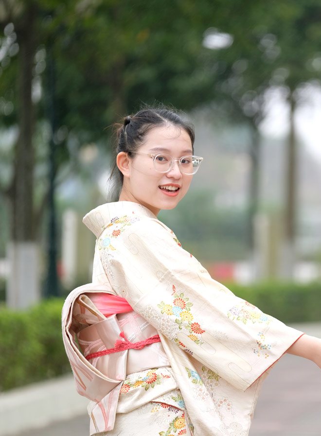 Mai Linh đang du học trao đổi tại Nhật Bản