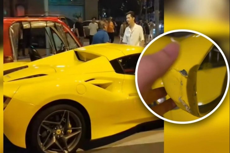 Người đàn ông định bỏ chạy sau khi làm xước chiếc Ferrari, chủ xe liền có hành động &#34;quân tử&#34; - 1