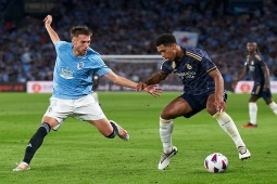 Bóng đá - Video bóng đá Celta Vigo - Real Madrid: Kịch tính VAR &amp; 11m, "người hùng" Bellingham (La Liga)