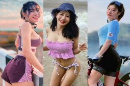 Thể thao - Đả nữ xinh đẹp hóa thành "Thiên thần" chạy marathon và đường đua xe đạp