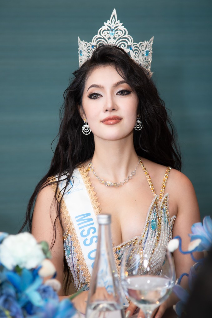 Trần Thị Thu Uyên (sinh năm 2000, quê Sóc Trăng) đăng quang “Hoa hậu Đại dương Việt Nam 2023”