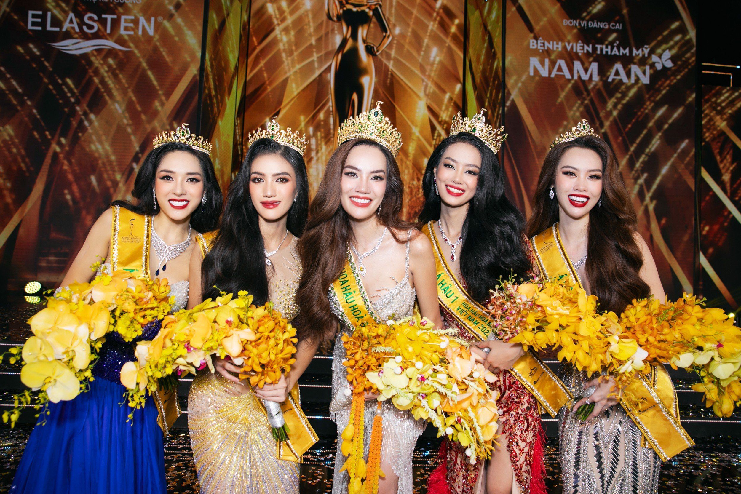 Top 5&nbsp;Miss Grand Vietnam 2023.